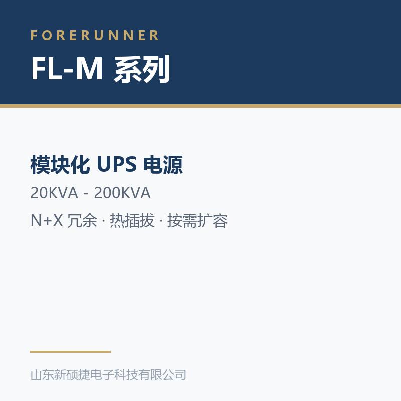 FL-M 系列模块化 UPS(淄博沂源县UPS电源)